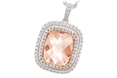 D188-40314: NECK 4.20 MORGANITE 4.66 TGW