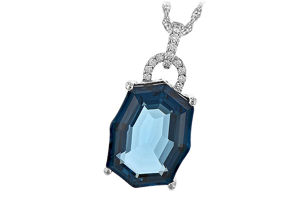 D189-35814: NECK 11.75 LONDON BLUE TOPAZ 11.85 TGW