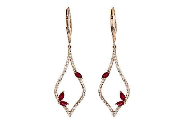 D190-18505: EARR .60 RUBY .95 TGW