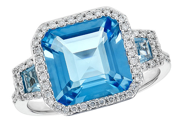D190-25777: LDS RG 4.40 TW BLUE TOPAZ 4.60 TGW