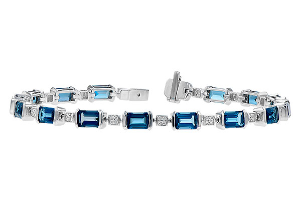 D272-93041: BRACELET 7.90 LONDON BLUE TOPAZ 8.13 TGW