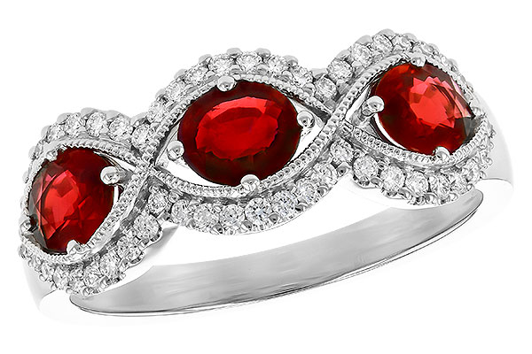 D272-94877: LDS WED RG 1.10 TW RUBY 1.35 TGW (6x4MM RUBY)