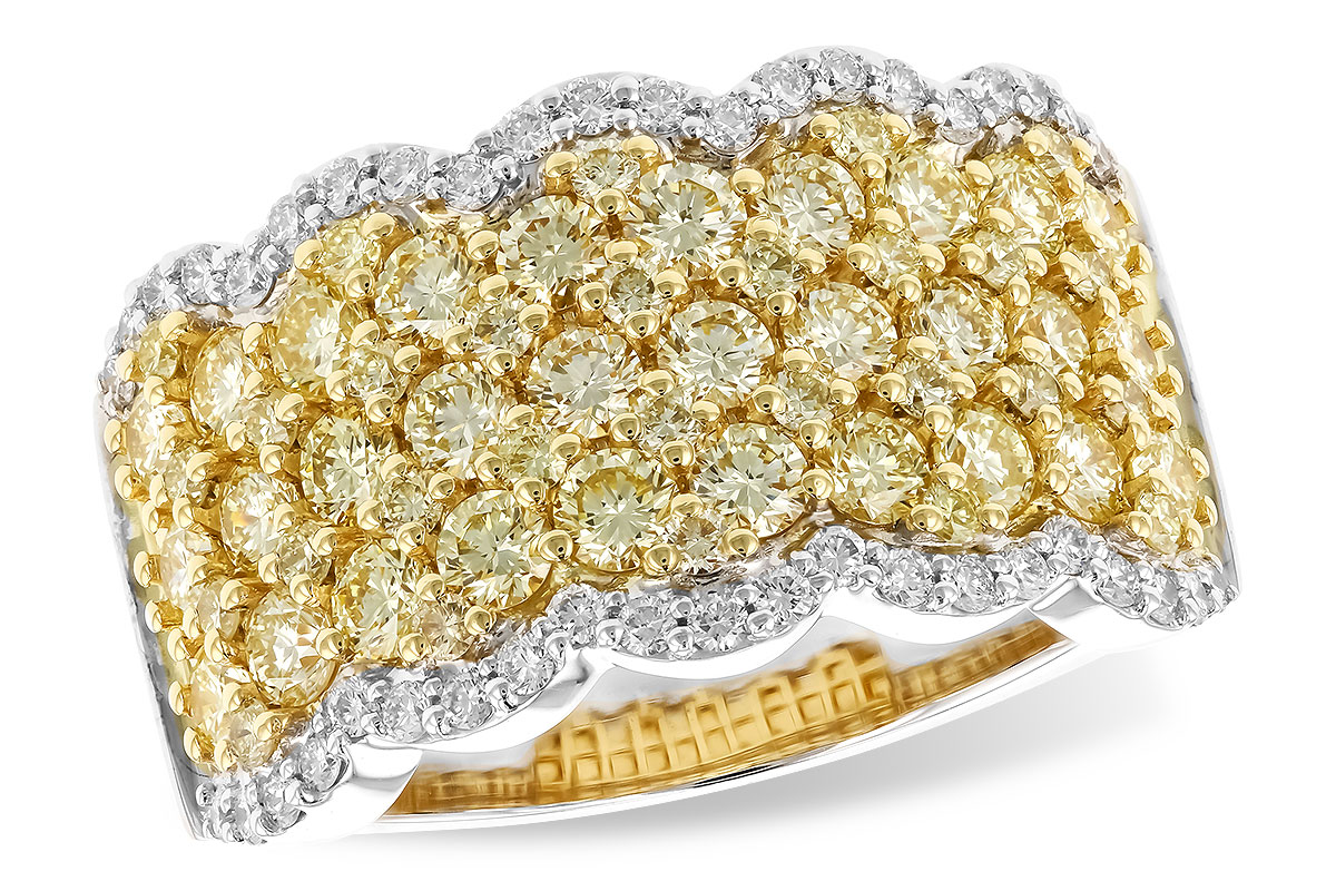 D273-83923: LDS DIA WED RG 1.90 YELLOW DIAS 2.20 TW