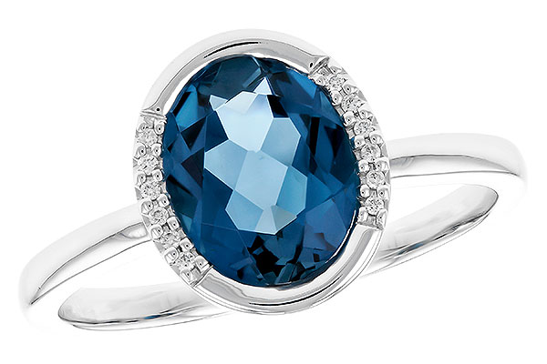 D273-85796: LDS RG 1.90 TW LONDON BLUE TOPAZ 1.93 TGW(9x7 LBT)