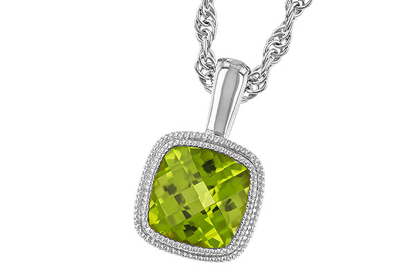 D273-87632: NECKLACE .95 CT PERIDOT