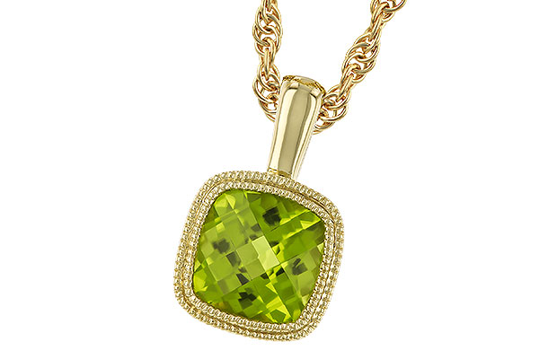 D273-87632: NECKLACE .95 CT PERIDOT