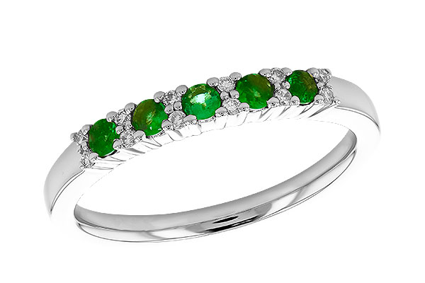 D273-89432: LDS WED RG .20 EMERALD .27 TGW