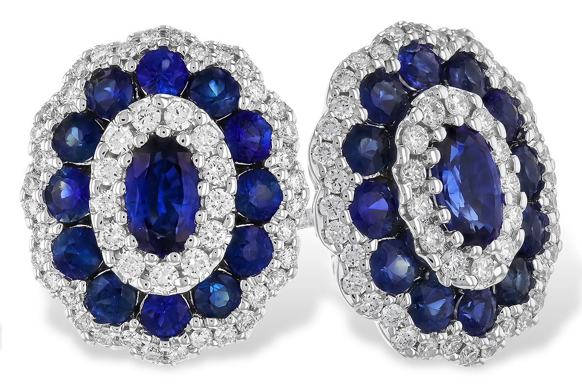 D273-90350: EARR 1.77 TW SAPPHIRE 2.24 TGW (5x3MM SAPP)