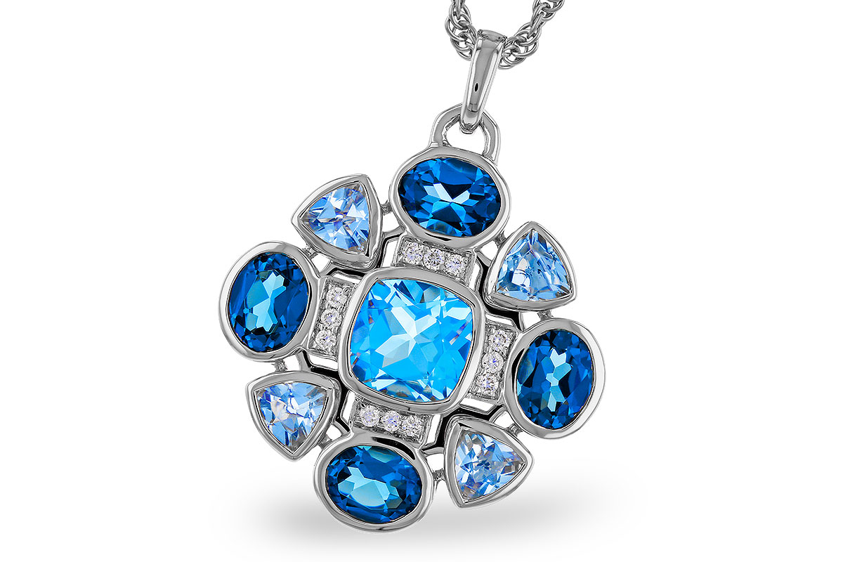 D274-75732: NECKLACE 3.19 TW BLUE TOPAZ 3.25 TGW