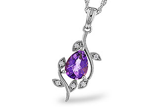 D274-75777: NECKLACE .88 AMETHYST .93 TGW (8x6MM AMY)