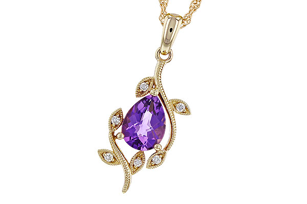 D274-75777: NECKLACE .88 AMETHYST .93 TGW (8x6MM AMY)