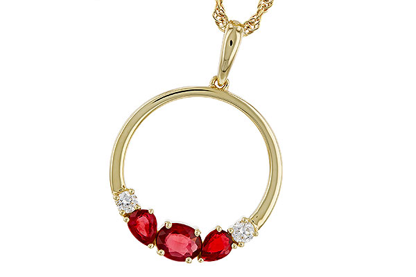 D274-76705: NECKLACE .79 RUBY .89 TGW