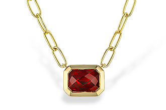 D274-78523: NECKLACE 1.45 GARNET (18")