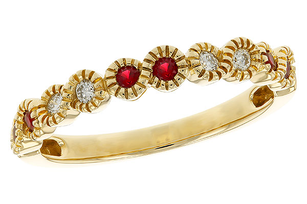 D274-79432: LDS WED RG .16 TW RUBY .25 TGW