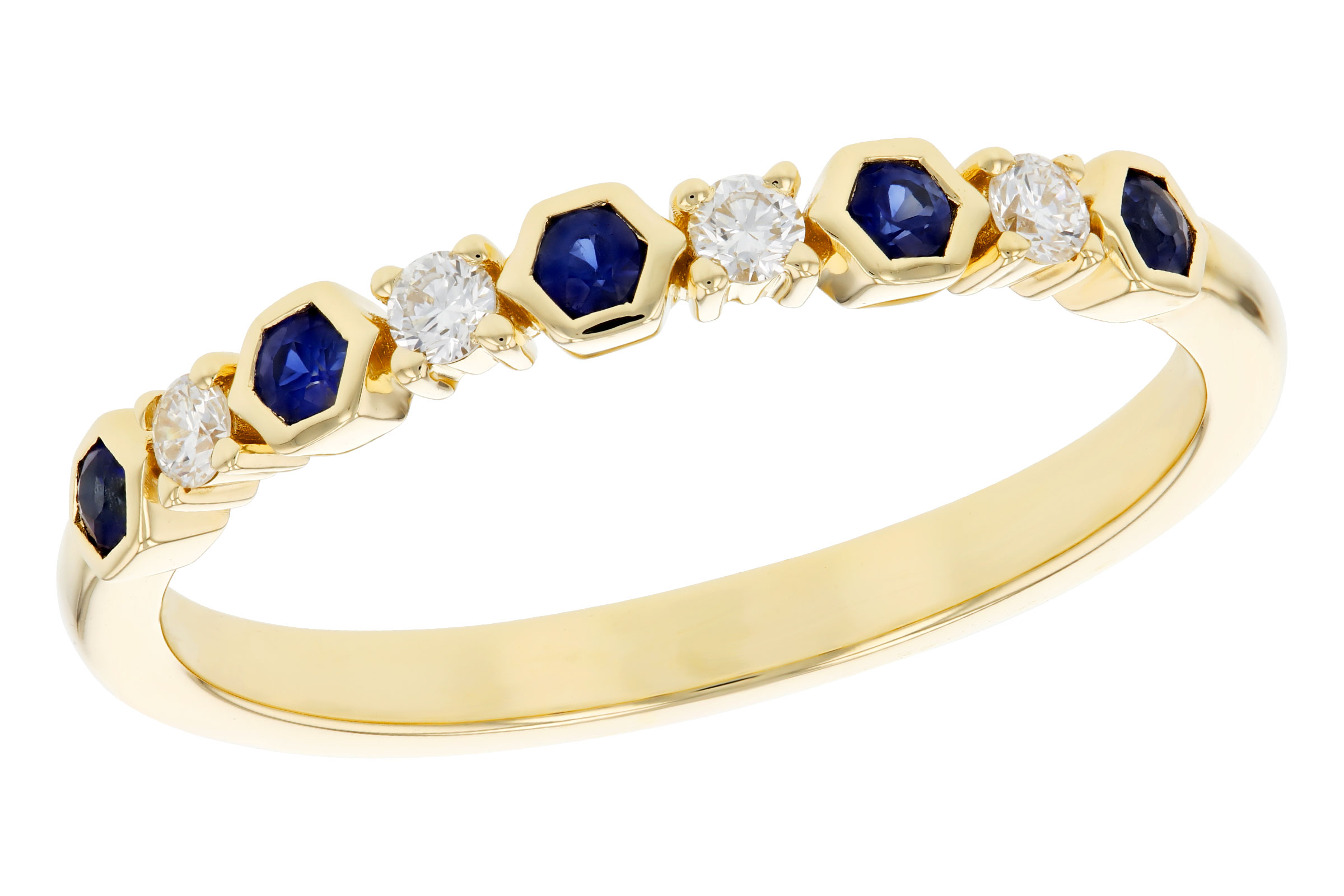 D275-66677: LDS WED RG .14 TW SAPPHIRE .24 TGW