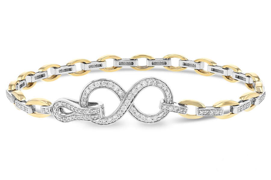E188-40350: BRACELET 1.00 TW (YG & WG)