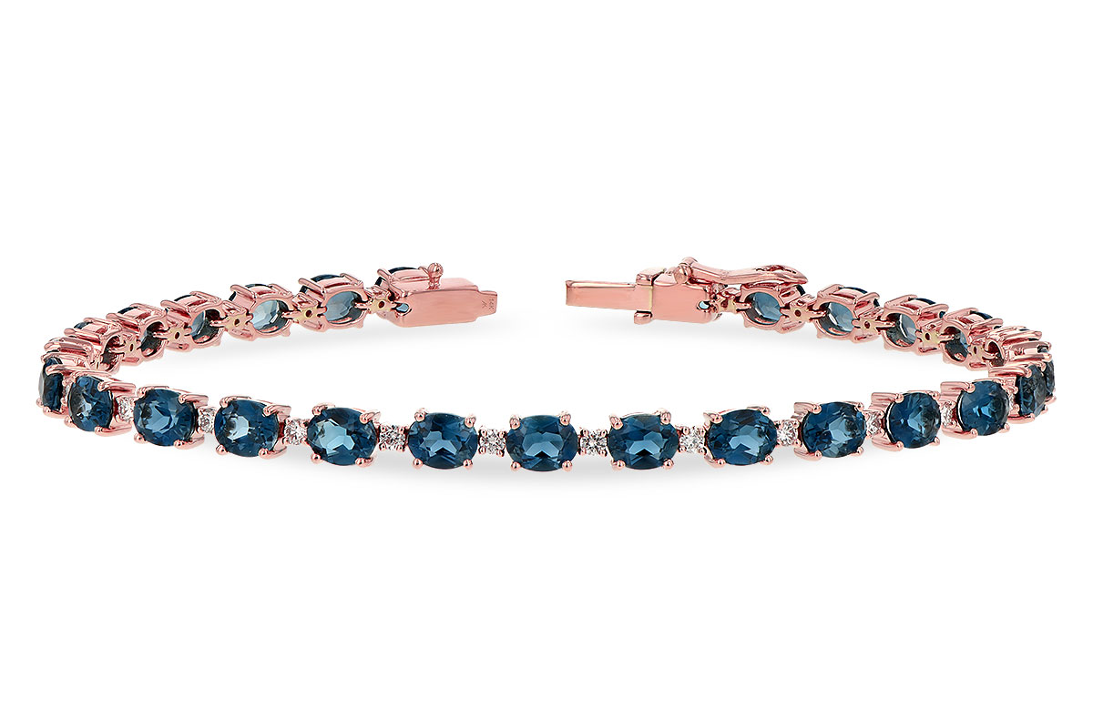E189-29377: BRACELET 8.97 LONDON BLUE TPZ 9.55 TGW