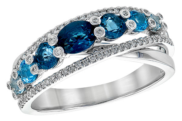 E190-18532: LDS RG 1.06 BLUE TOPAZ 1.25 TGW