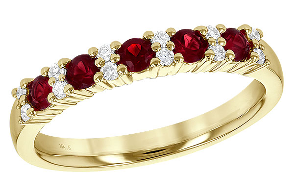 E190-19450: LDS WED RG .44 RUBY .58 TGW