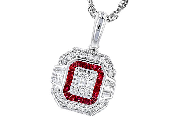 E273-82105: NECK .29 TW RUBY .48 TGW