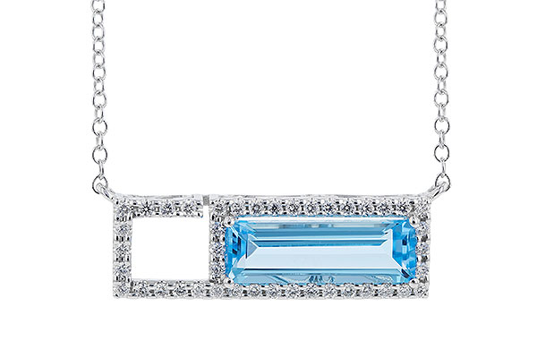 E273-83941: NECK 1.44 BLUE TOPAZ 1.60 TGW