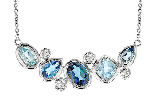 E273-87559: NECK 2.57 BLUE TOPAZ TW 2.72 TGW (18")