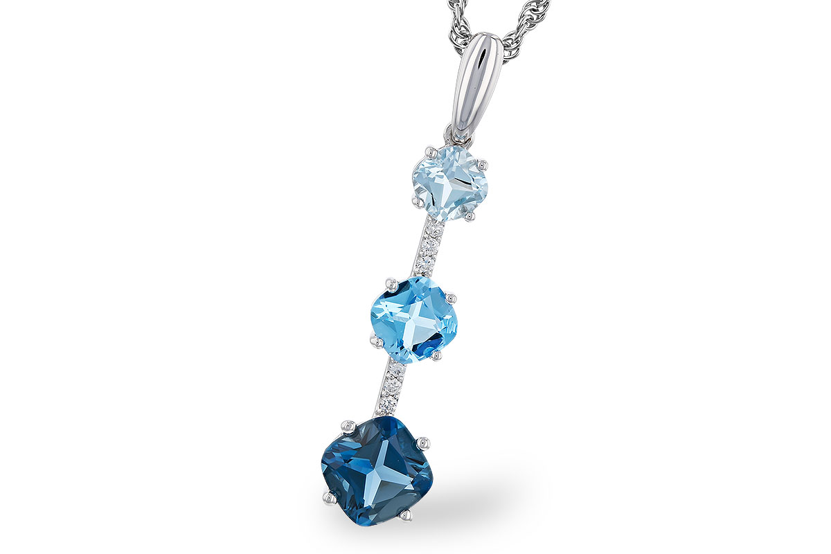 E274-73977: NECK 1.87 TW BLUE TOPAZ 1.90 TGW