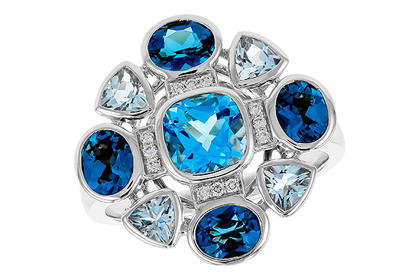 E274-75741: LDS RG 3.19 TW BLUE TOPAZ 3.25 TGW