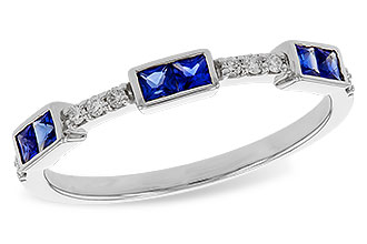 E274-76723: LDS WED RG .36 SAPPHIRE .43 TGW