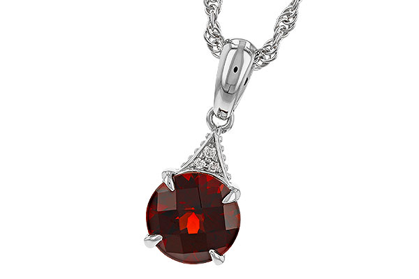 E274-79386: NECK 1.46 GARNET 1.47 TGW (7MM RD)