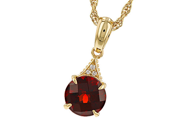 E274-79386: NECK 1.46 GARNET 1.47 TGW (7MM RD)