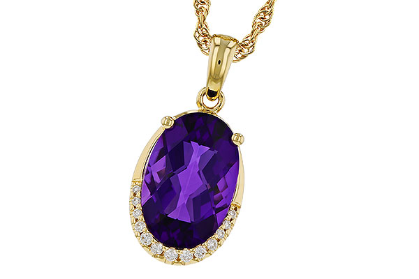 E274-81186: NECKLACE 2.70 AMETHYST 2.76 TGW (12x8MM OV)
