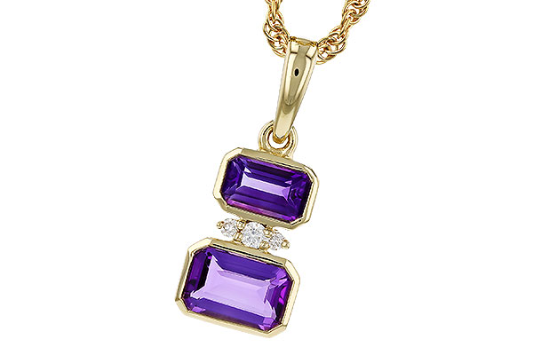 E274-81214: NECK .72 TW AMETHYST .75 TGW