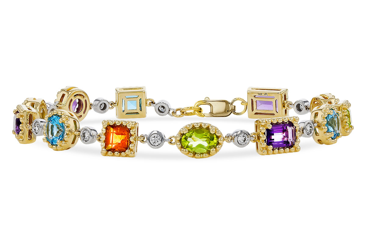E274-81223: BRACELET 4.63 SEMI-PREC (AMY,BT,CIT,PER) 5.05 TGW