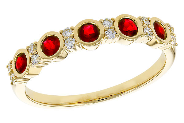 E274-81241: LDS WED RG .33 TW RUBY .45 TGW
