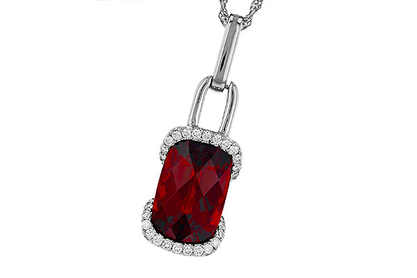 E275-63941: NECK 4.30 GARNET 4.45 TGW (12x8MM GAR)