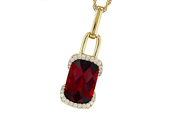 E275-63941: NECK 4.30 GARNET 4.45 TGW (12x8MM GAR)