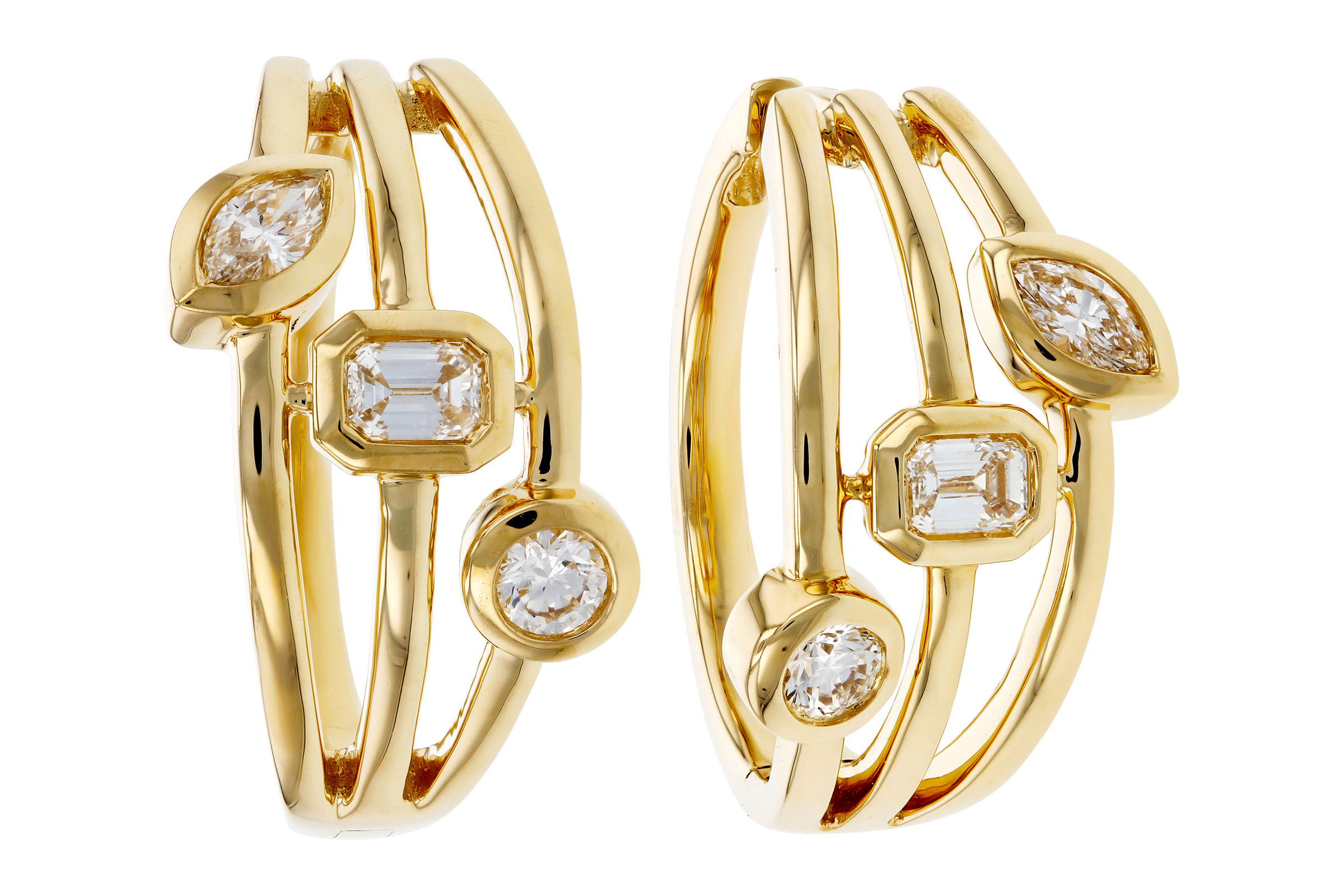 E275-64877: EARRINGS .45 TW (BR/EC/MQ)