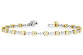 F188-42177: BRACELET 2.80 YELLOW DIA 4.01 TW