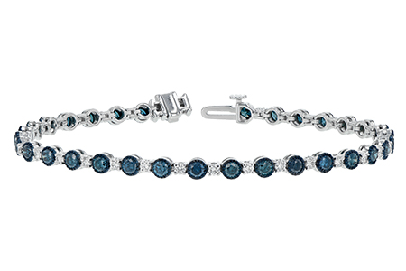 F188-44823: BRACELET 2.35 BLUE DIA 3.17 TW