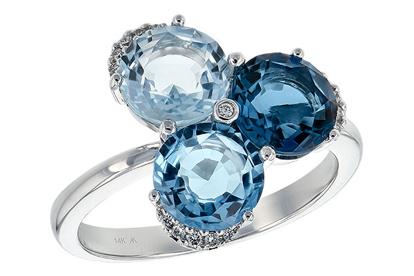 F189-28541: LDS RG 4.02 BLUE TOPAZ 4.07 TGW