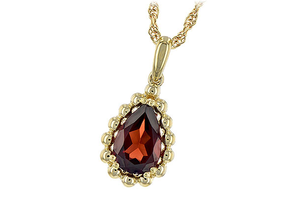 F189-31259: NECKLACE 1.38 CT GARNET