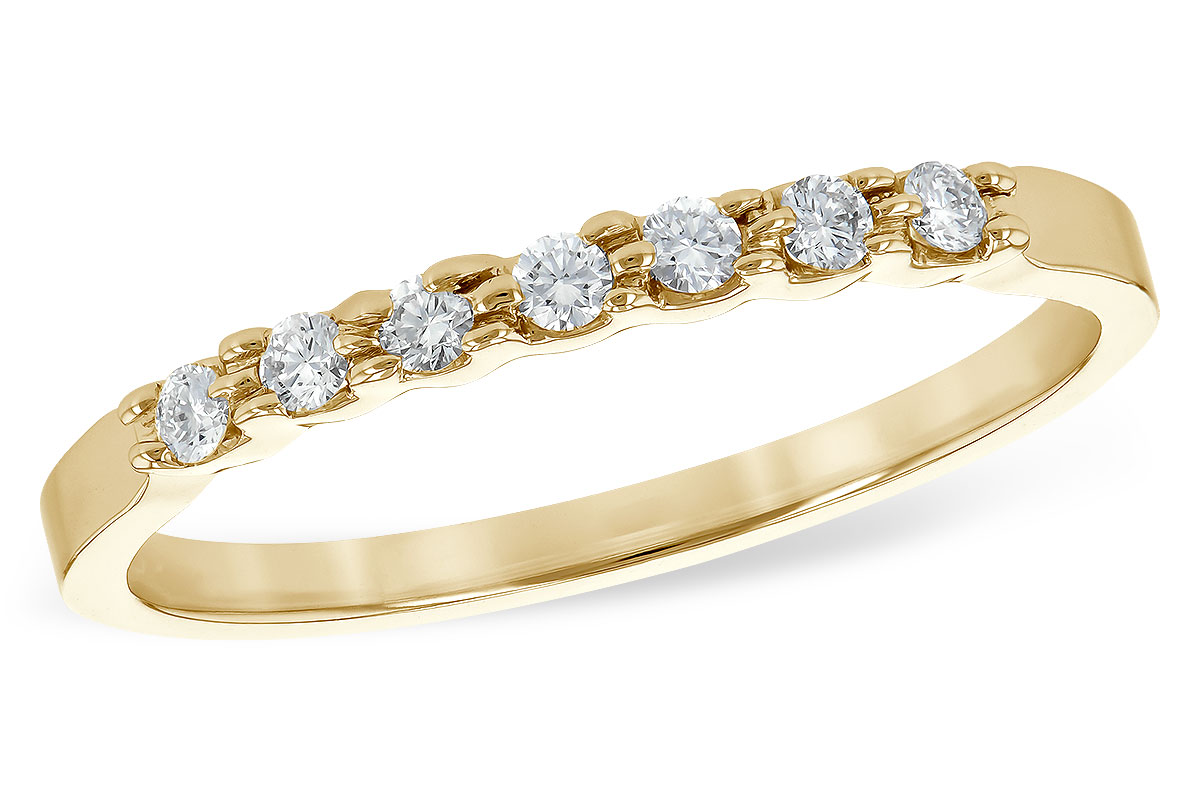 F189-33077: LDS DIA WED RG .12 TW (7 STONES)