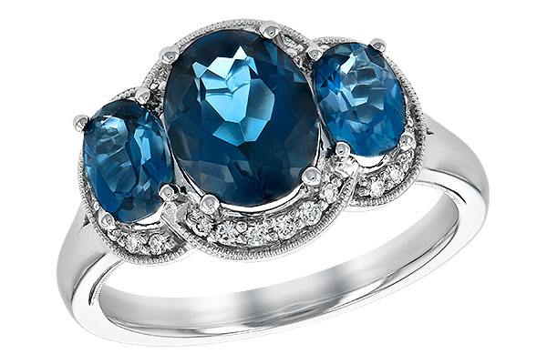 F189-33932: LDS RG 4.20 BLUE TOPAZ 4.33 TGW