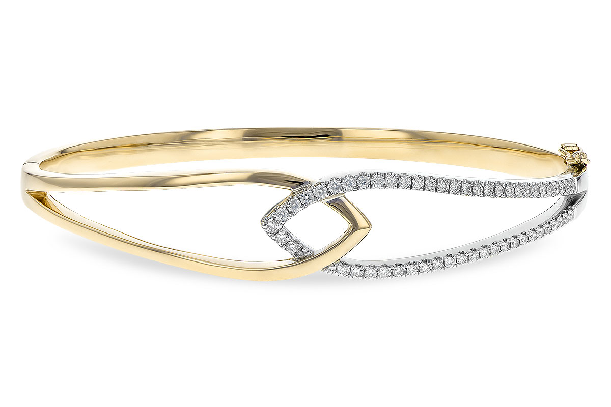 F189-34895: BANGLE BRACELET .50 TW