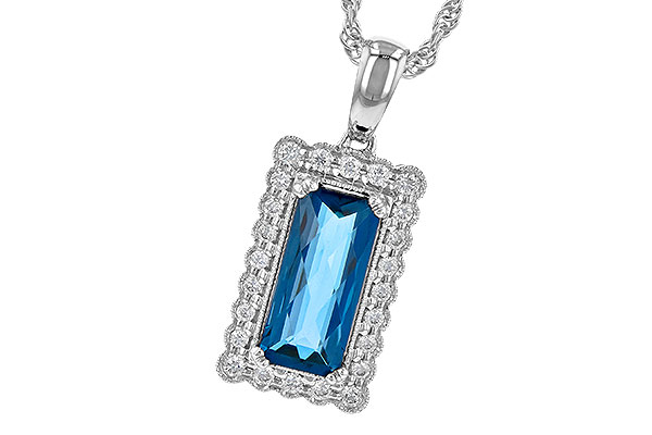F190-25741: NECK 1.55 LONDON BLUE TOPAZ 1.70 TGW