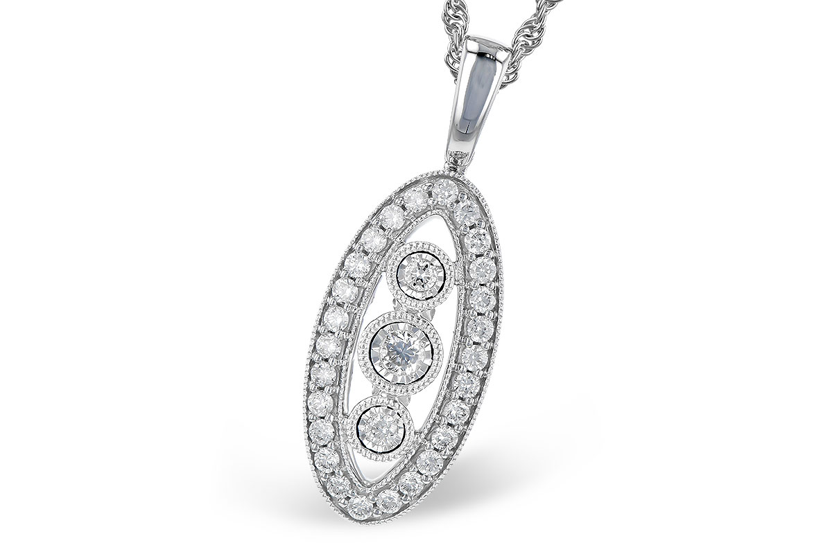 F272-92168: NECKLACE .34 TW