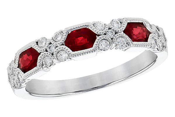 F272-94832: LDS WED RG .74 RUBY 1.00 TGW (4x3MM RUBY)