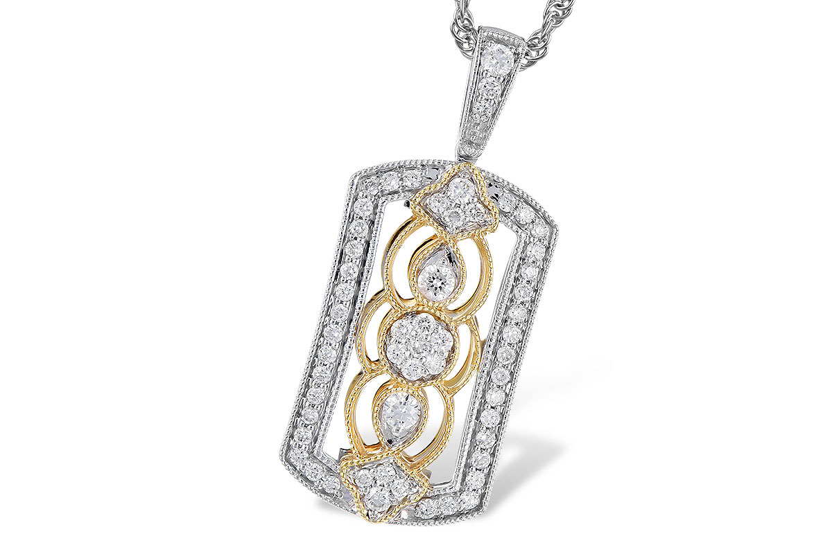 F272-96714: NECKLACE .33 TW