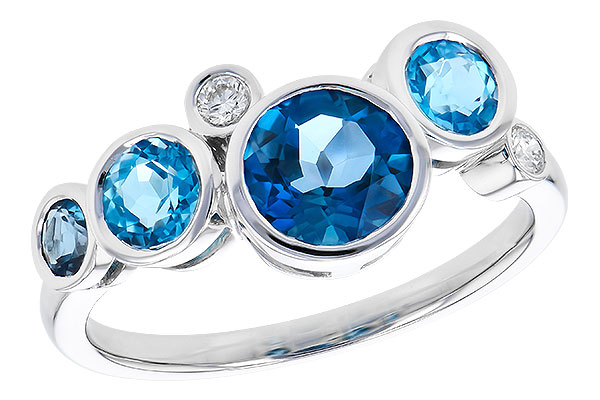 F272-97614: LDS RG 1.40 TW BLUE TOPAZ 1.45 TGW